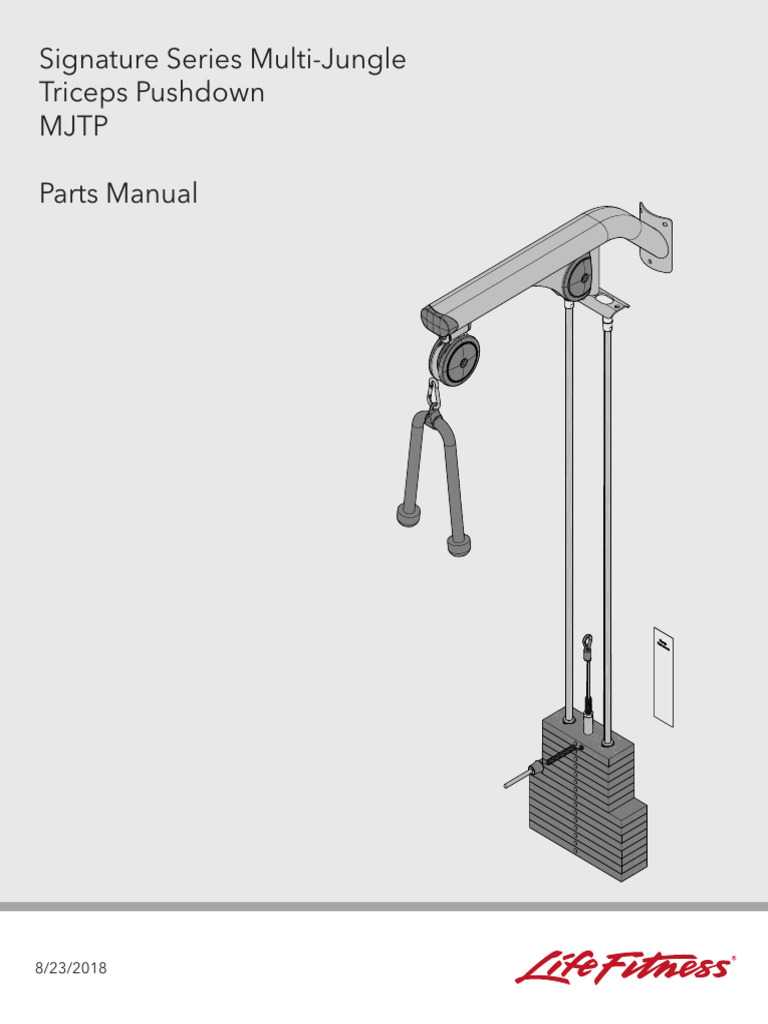 MJTP Triceps Pushdown Parts Manual | PDF | Screw