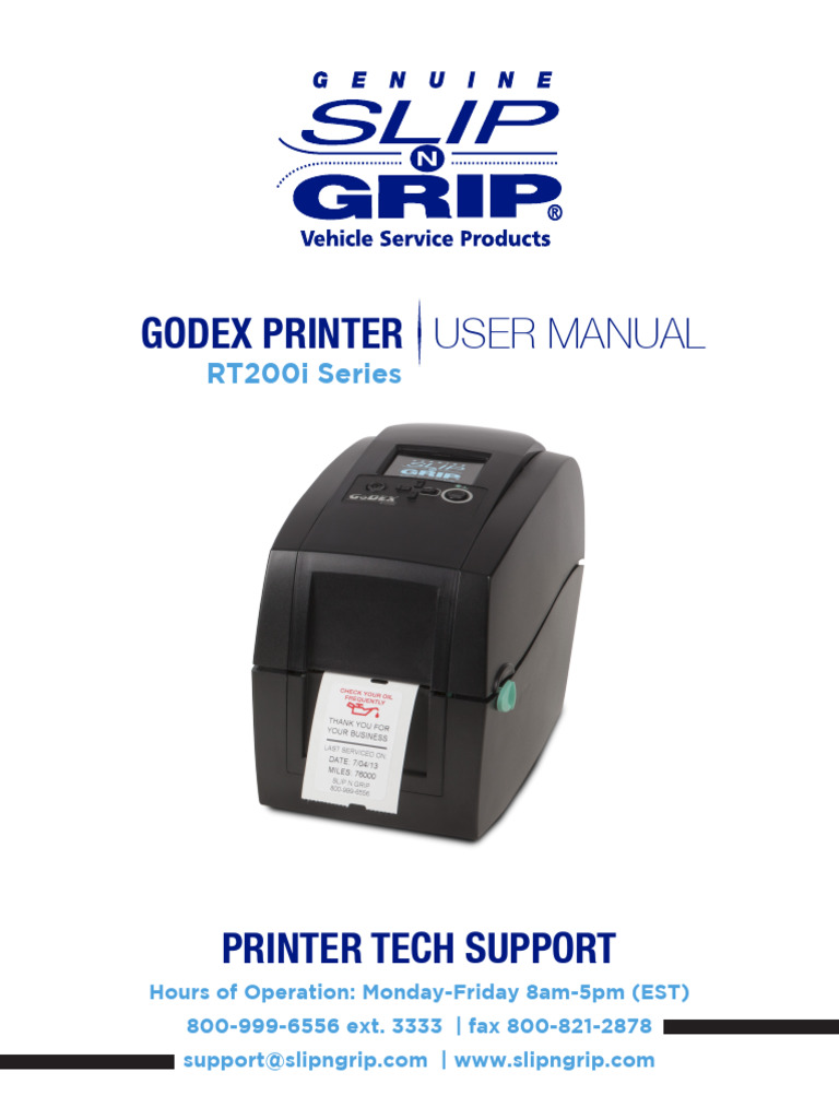 GoDEX RT200i User Manual and Setup Guide | PDF | Printer (Computing ...