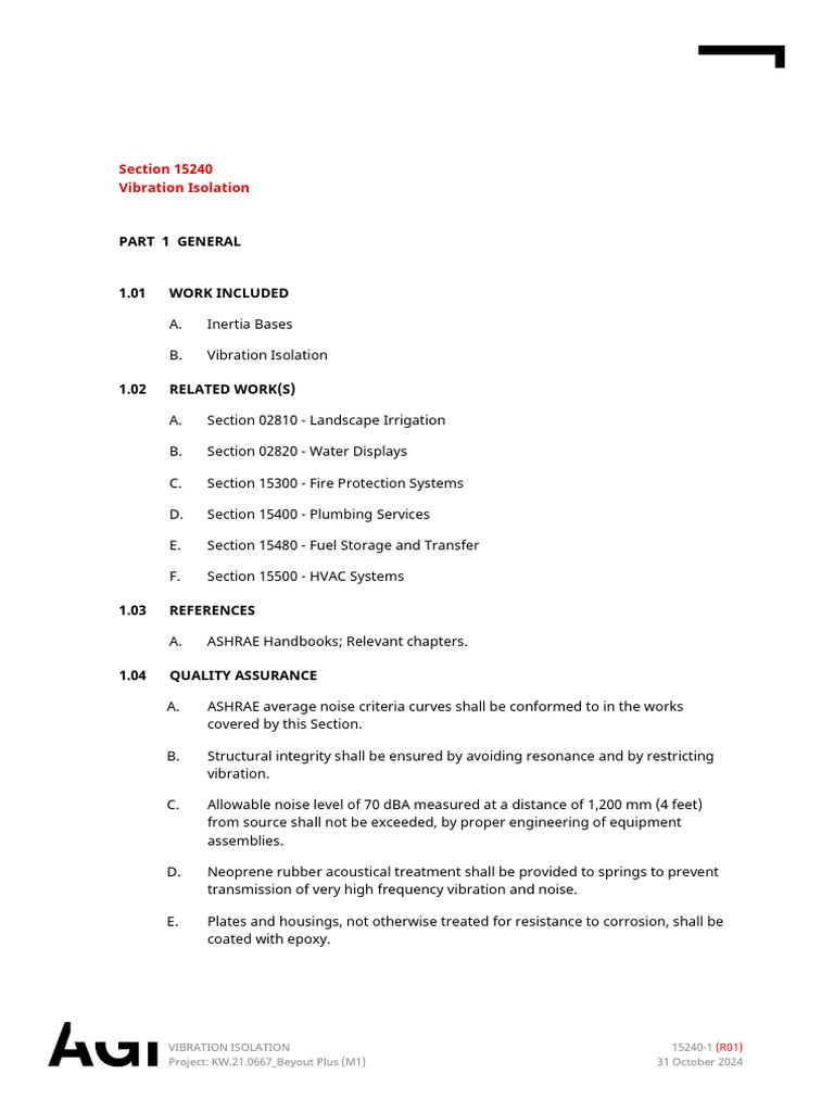 Vibration Isolation Standards and Practices | PDF | Duct (Flow) | Pipe ...
