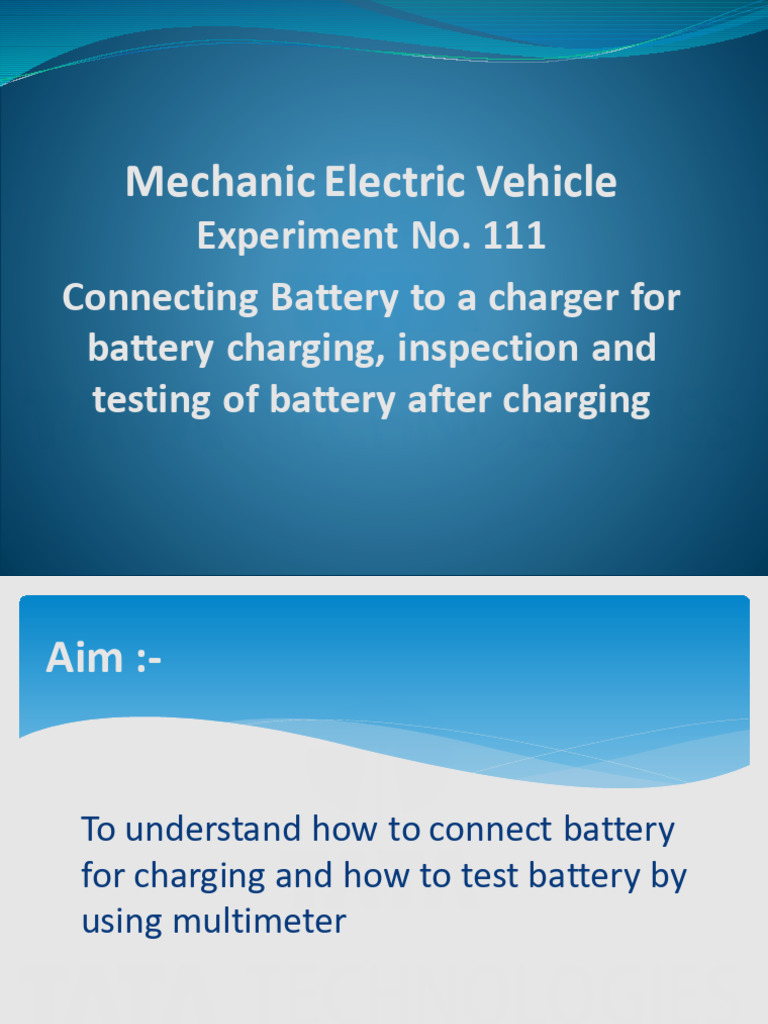 Charging and Testing EV Batteries | PDF | Battery Charger ...