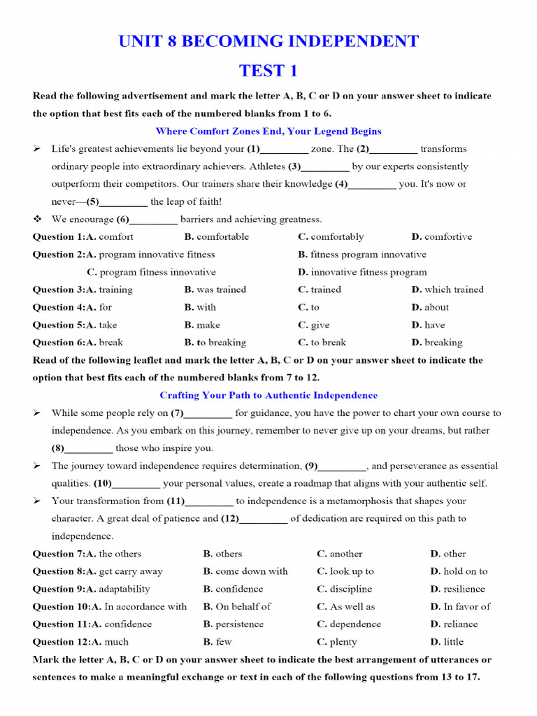 Unit 8 Grade 11 Test 1docx - 3200 - PDF - Gdrive.vip | PDF