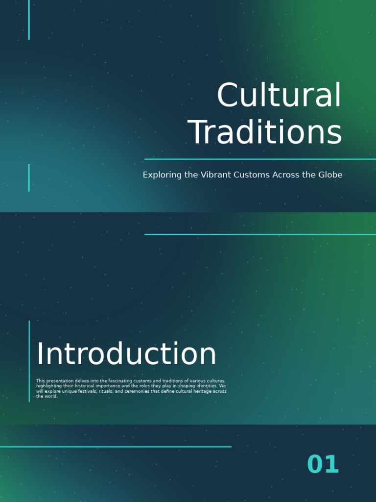Global Cultural Traditions Explored | PDF | Traditions | Rituals