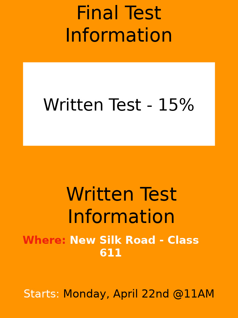 Final Test Details and Guidelines | PDF | Verb | Clause