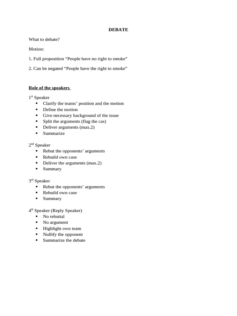 Debate | PDF