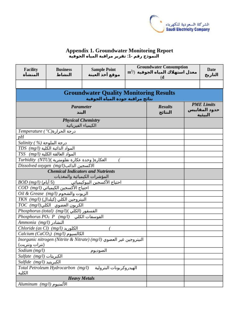 Environmental Compliance Forms | PDF