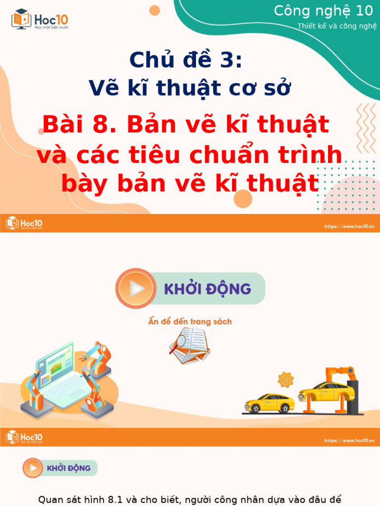 Bai 8. Ban Ve Ki Thuat Va Cac Tieu Chuan Trinh Bay Ban Ve Ki Thuat | PDF