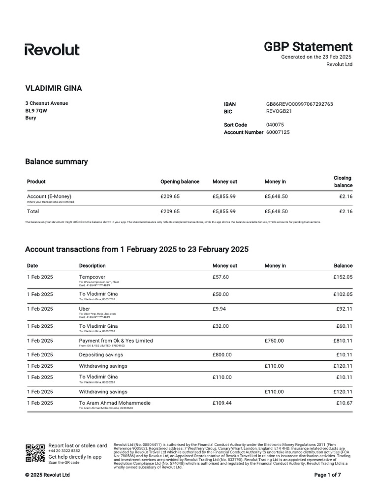 Account-Statement - 2025-02-01 - 2025-02-23 - En-Gb - 7eccaa 2 | PDF ...