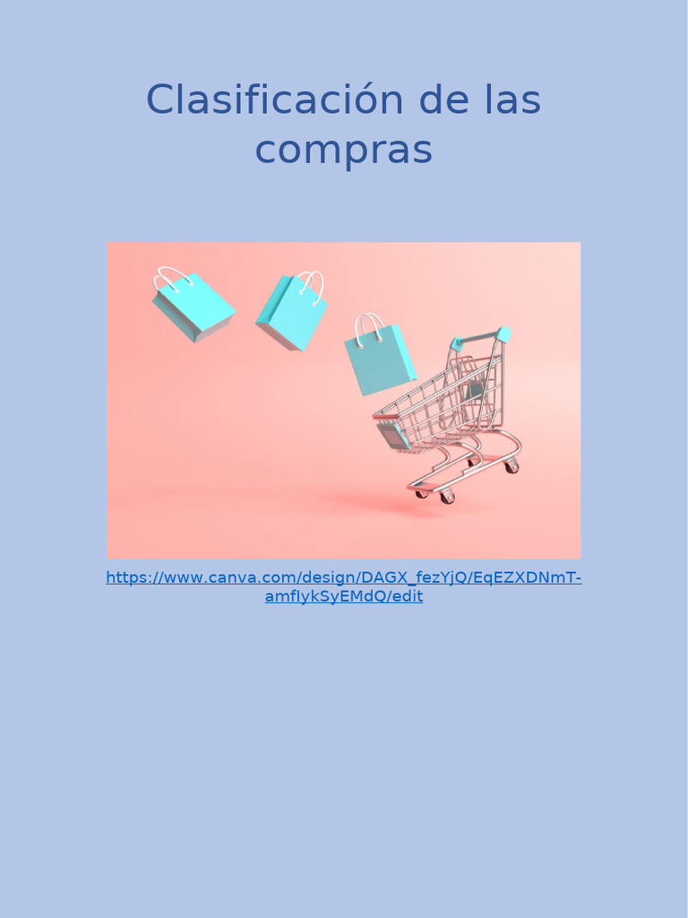 Clasificación de Compras | PDF