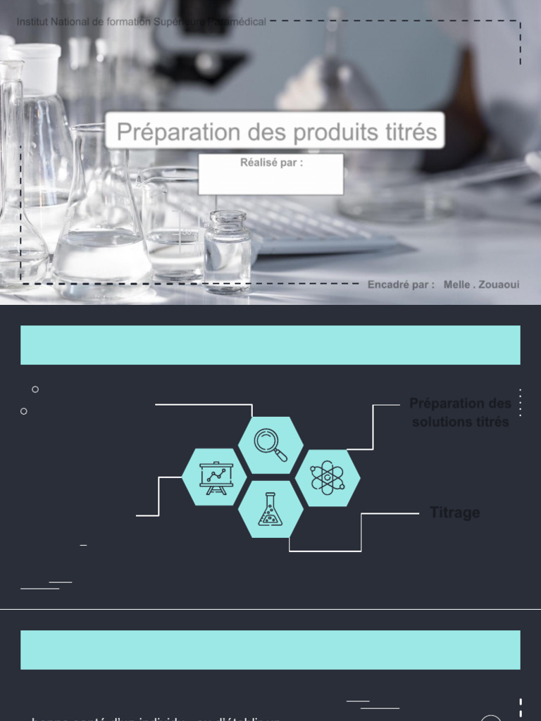 Préparation des solutions titrées | PDF | Titrage | Chimie