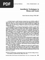 Goat and Sheep Anesthesia Protocols | PDF | Anesthesia | Analgesic