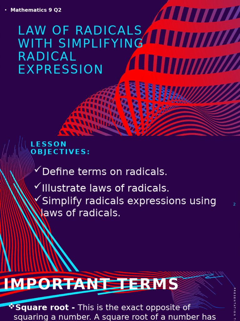 Simplifying Radical Expressions Guide | PDF | Elementary Mathematics ...