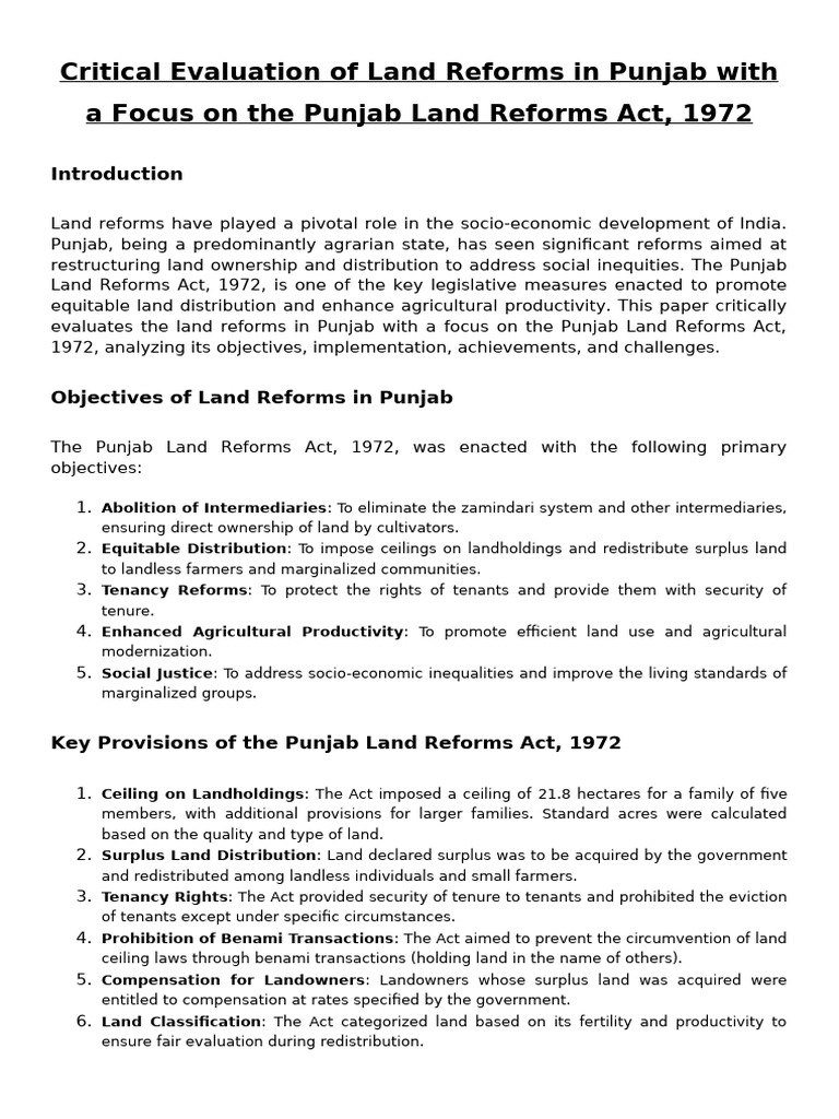 PUNJAB LAND LAW REFORMS 2026 COMPLETE GUIDE TO NEW PROPERTY visual data 5