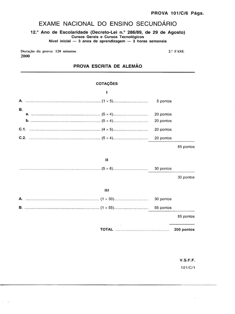 Alemao101 ccf2 2000 | PDF