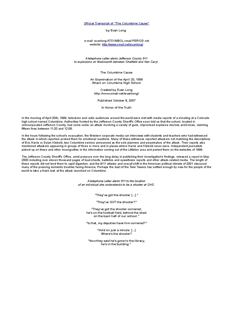 Official Transcript of 