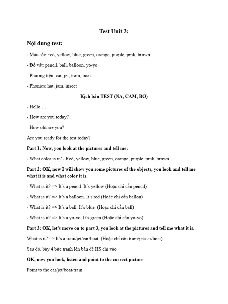 Test Unit 3 | PDF