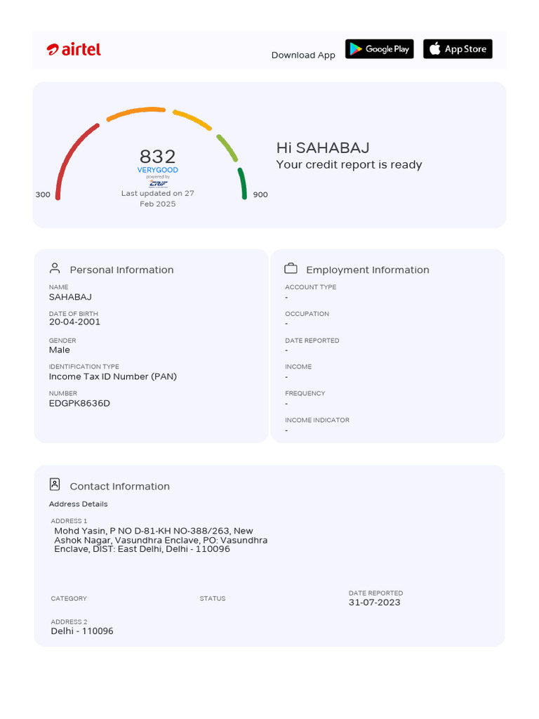 Credit Score | PDF