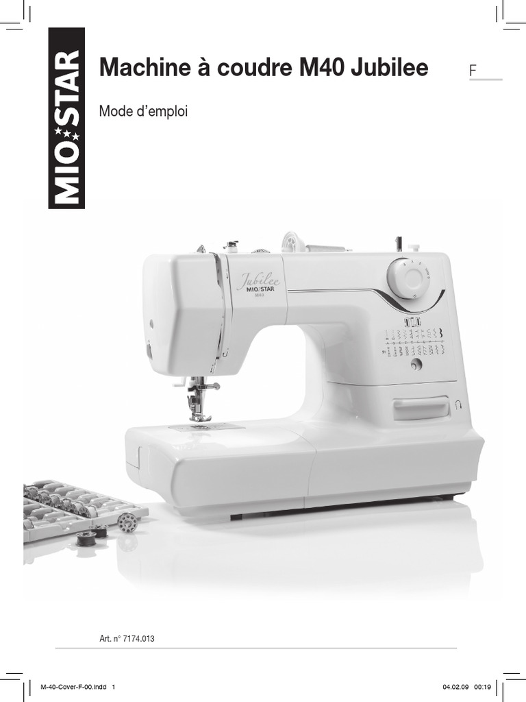 Mode d'emploi Machine à coudre M40 | PDF | Machine à coudre | Couture