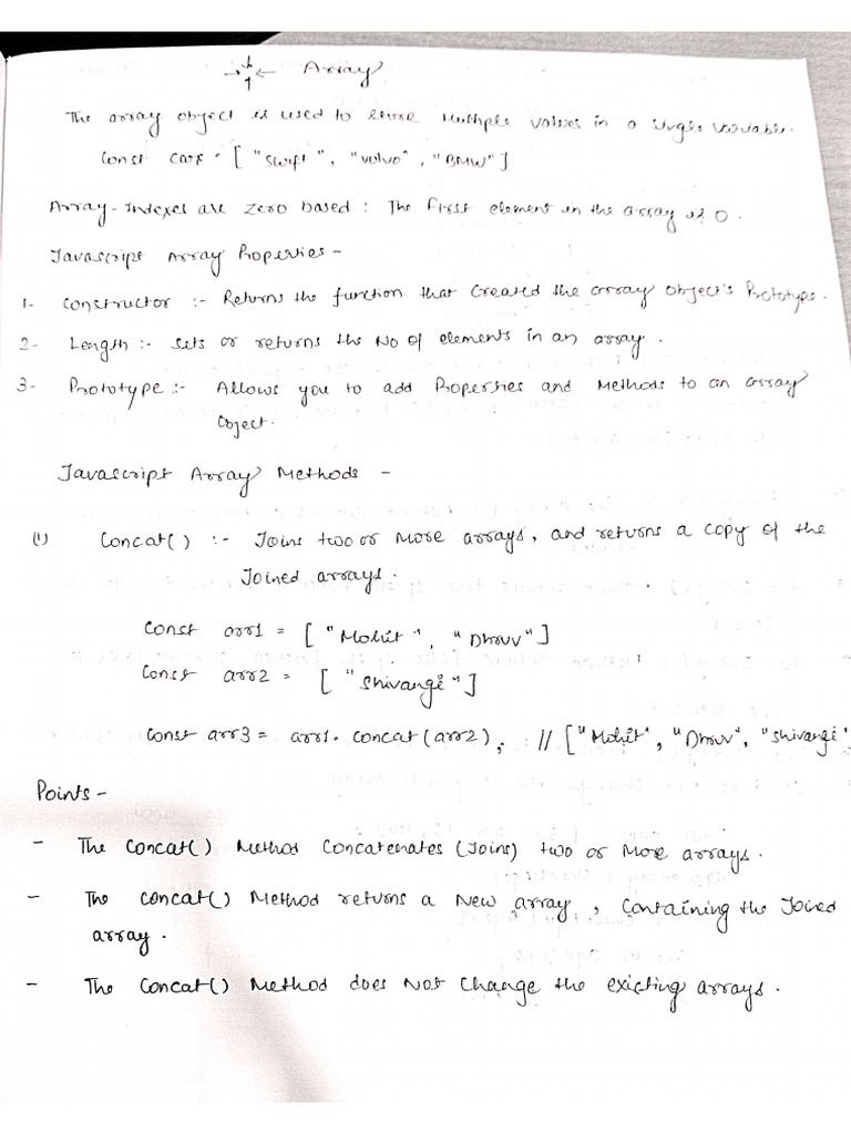 Java Script Array Methods | PDF