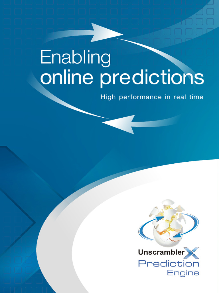 Unscrambler Prediction Engine Broschure | PDF | Prediction | Software ...