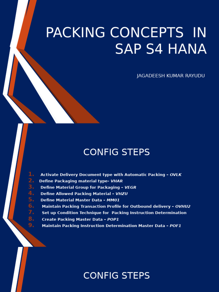 SAP S4 HANA Packing Configuration Guide | PDF | Logistics | Information ...