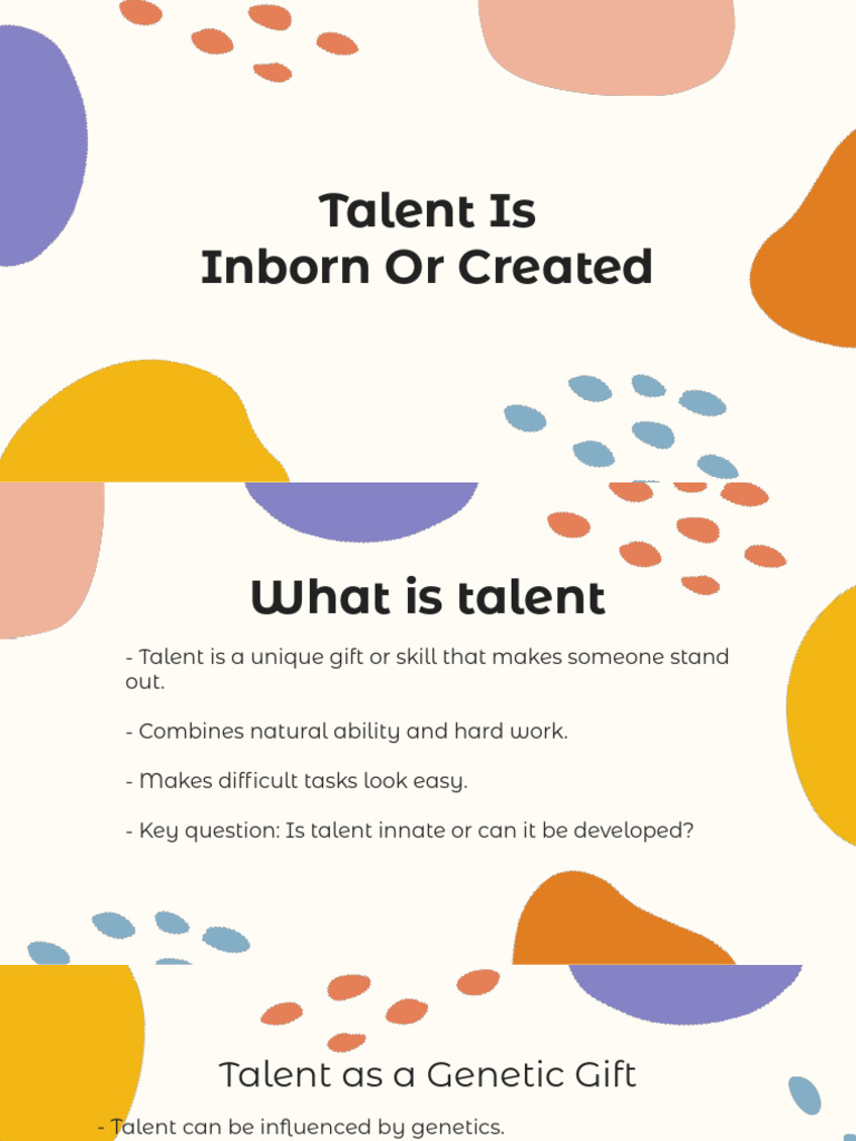 Nature vs. Nurture in Talent Development | PDF | Cognition | Cognitive ...