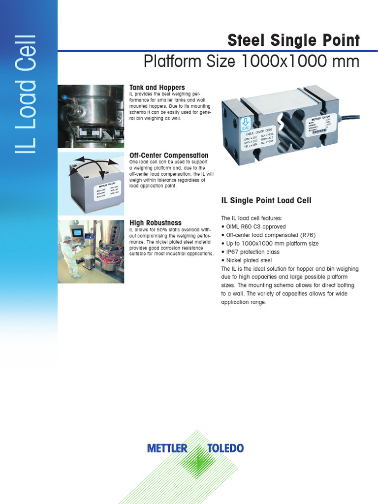 IL Load Cell Specifications and Features | PDF | Electrical Engineering