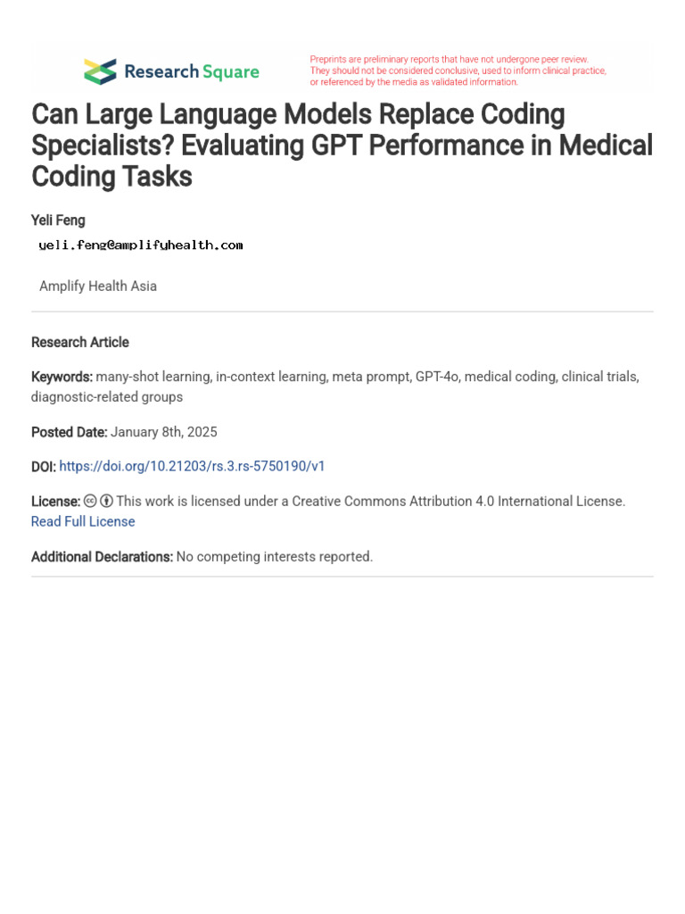 Can Large Language Models Replace Coding Specialis | PDF | Artificial ...