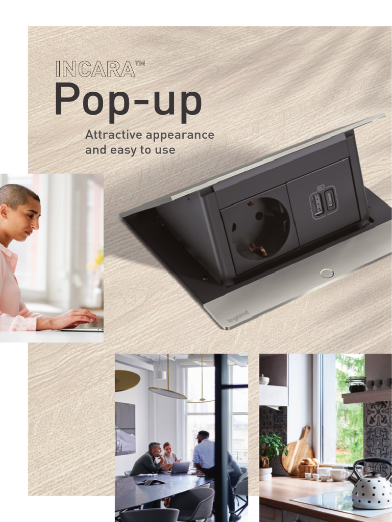 Sleek Pop-Up Power Solutions | PDF