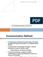 Communication 1 - Intro Culture Non Verbal
