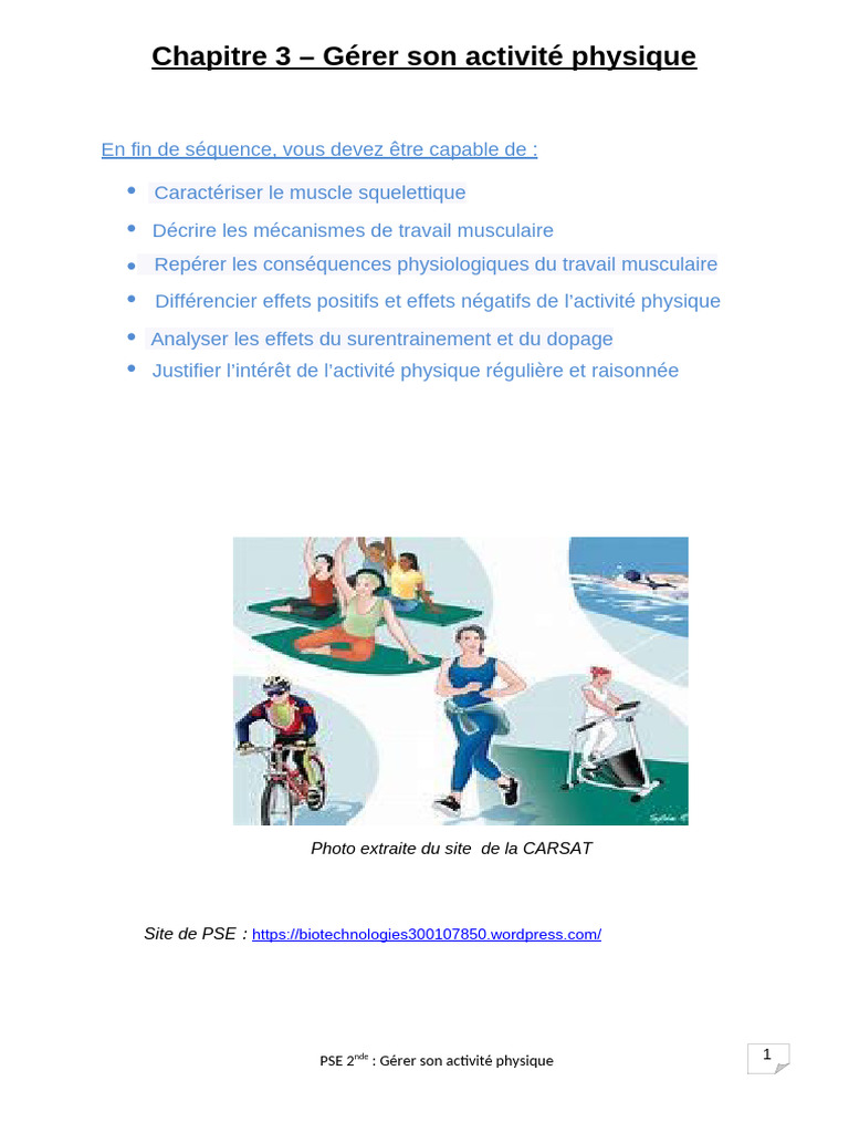 Gérer l'activité physique en entreprise | PDF | Dopage (sport) | Des sports
