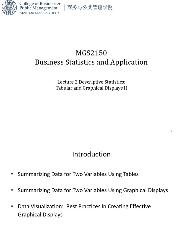 Descriptive Statistics: Crosstabulation Techniques | PDF | Scatter Plot ...