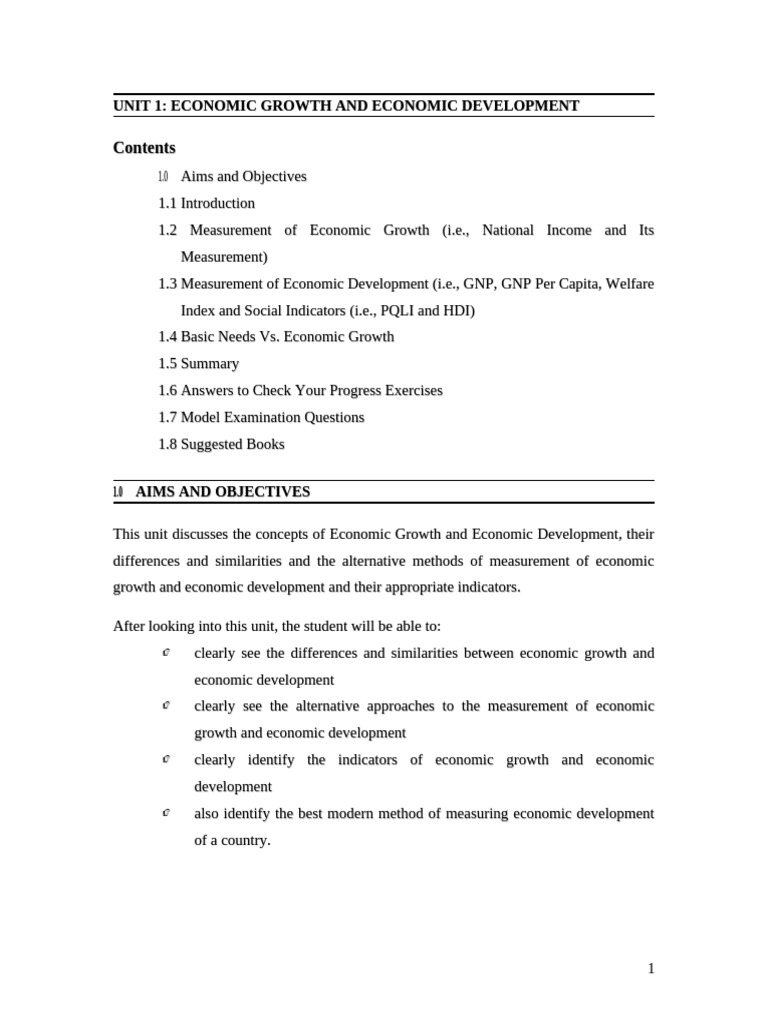 Economic Growth vs Development Guide | PDF | Human Development Index ...