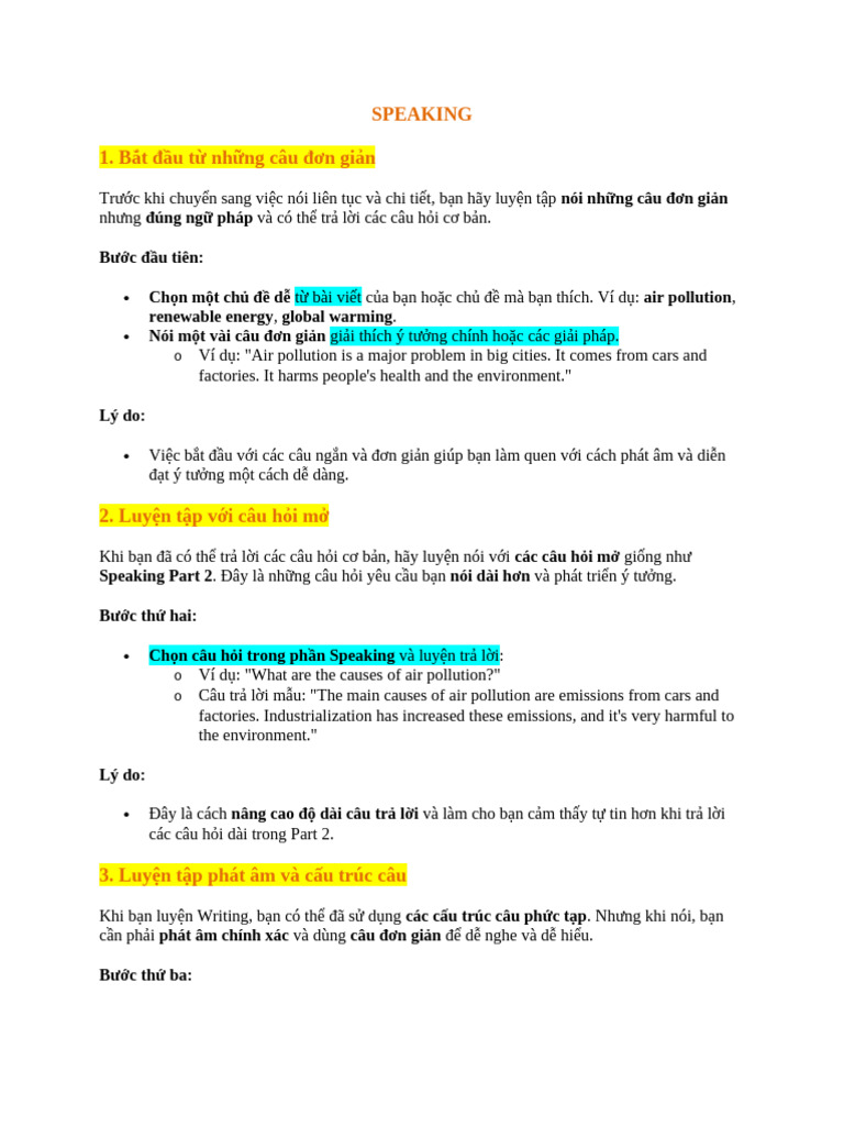 SPEAKING | PDF