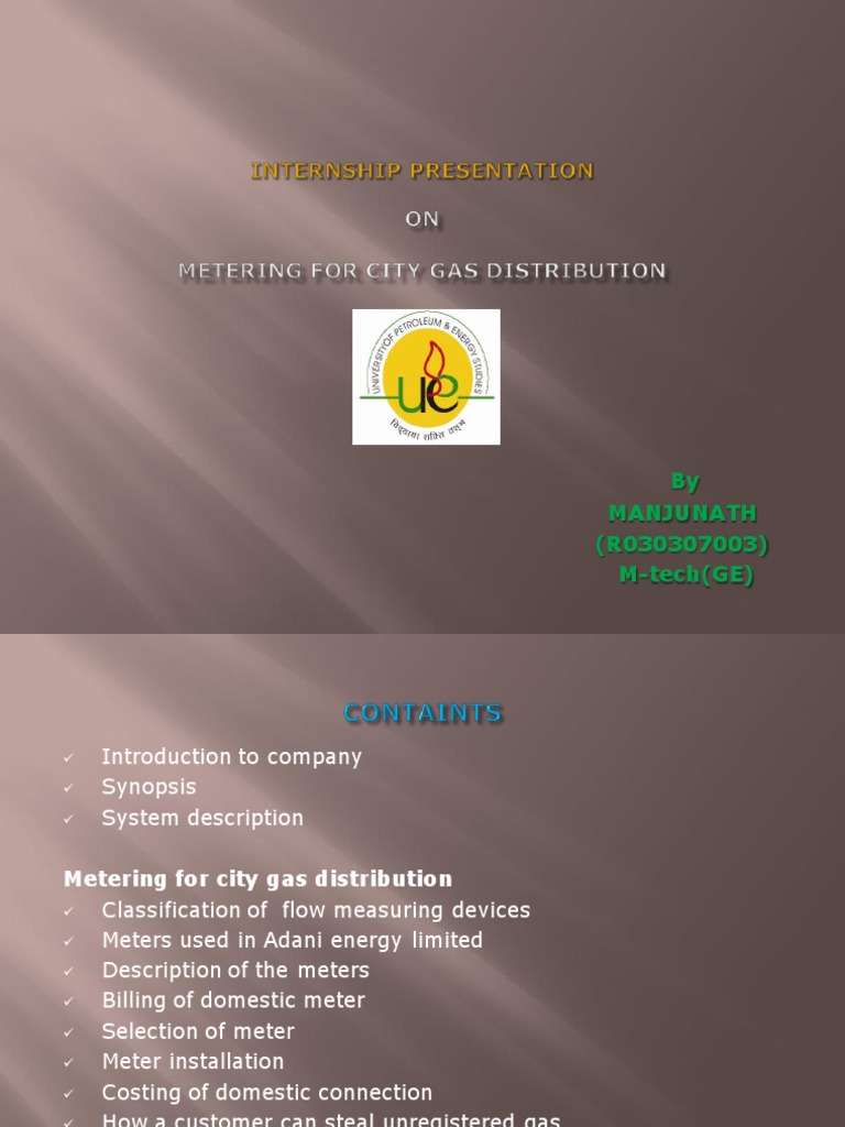City Gas Metering and Installation Guide | PDF | Flow Measurement ...