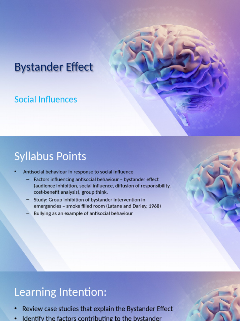 Understanding the Bystander Effect | PDF | Social Inhibition | Cognition