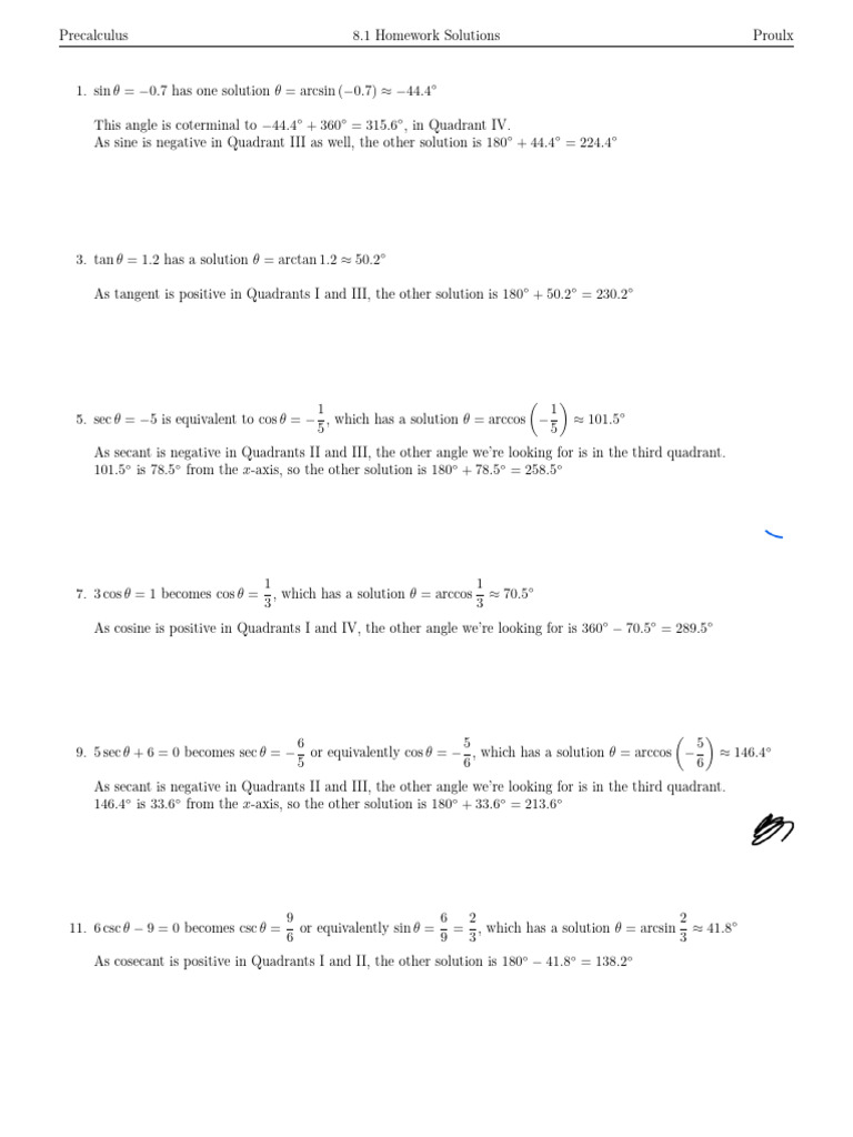 8.1 | PDF | Trigonometric Functions | Classical Geometry