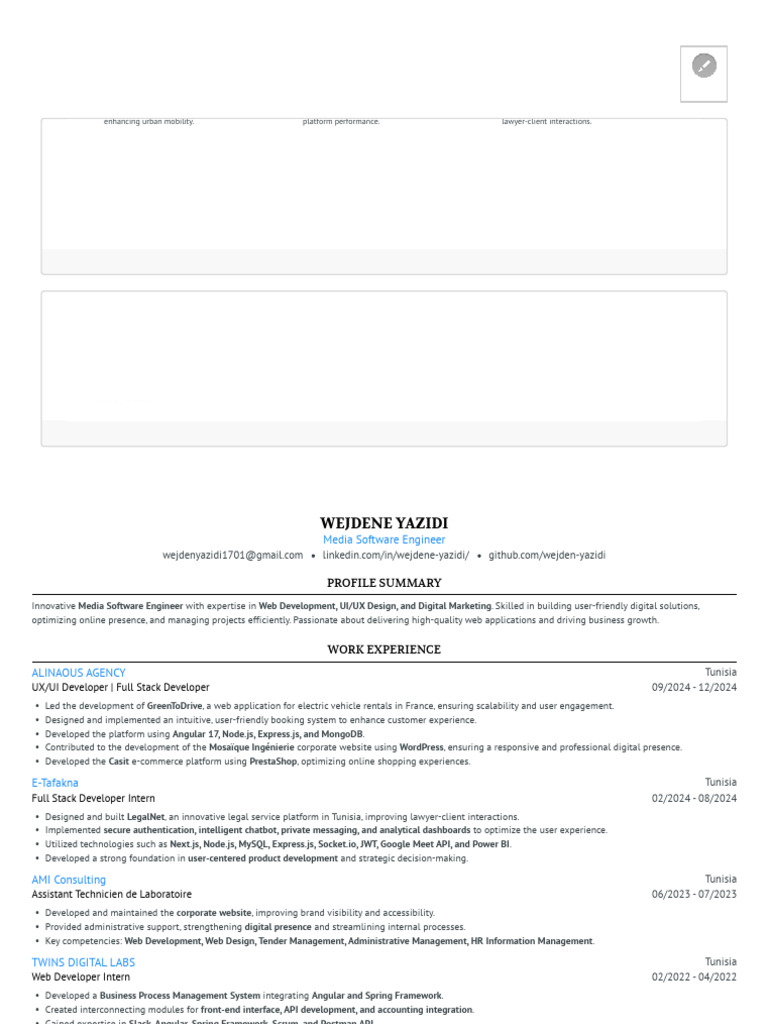 Media Software Engineer Portfolio | PDF | Web Development | Computing