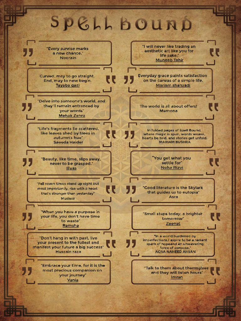 SPELL BOUND BACK COVER | PDF