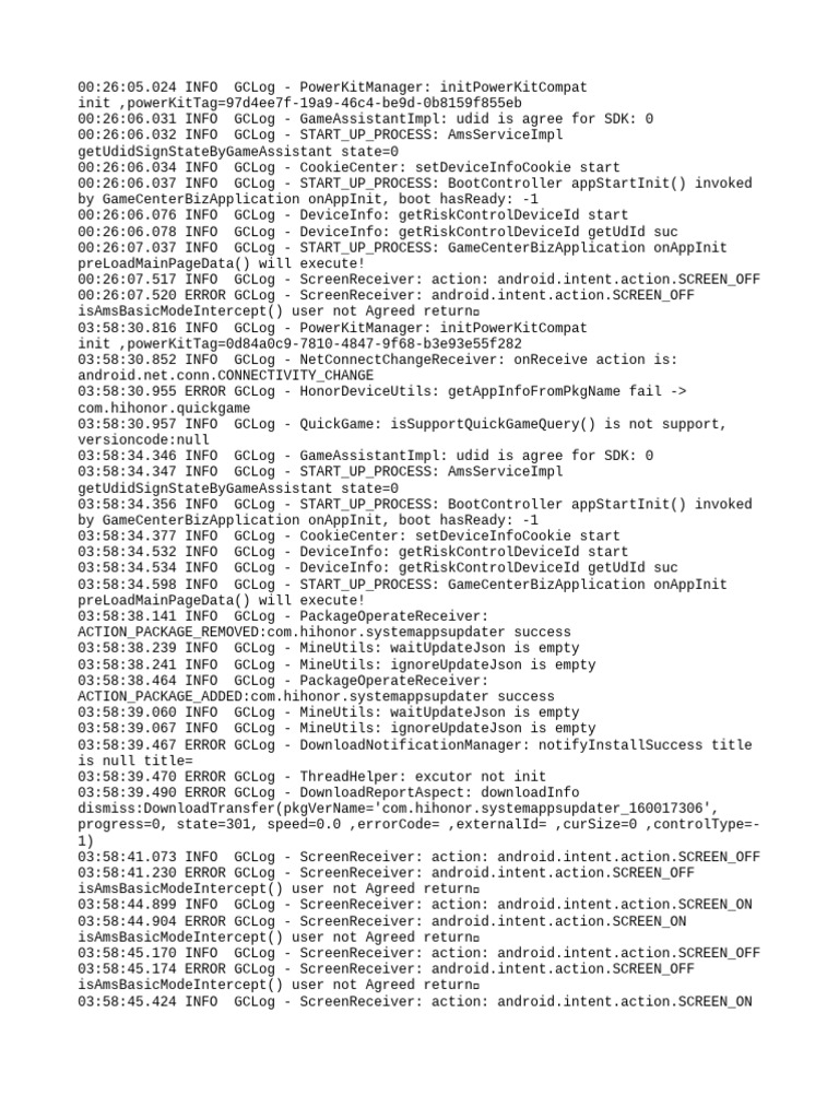 GameCenter Initialization Logs Analysis | PDF