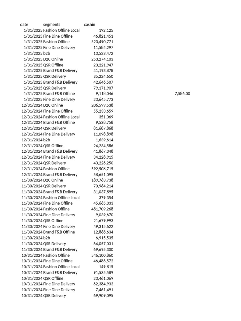 Cashin Data PDF Business Marketing