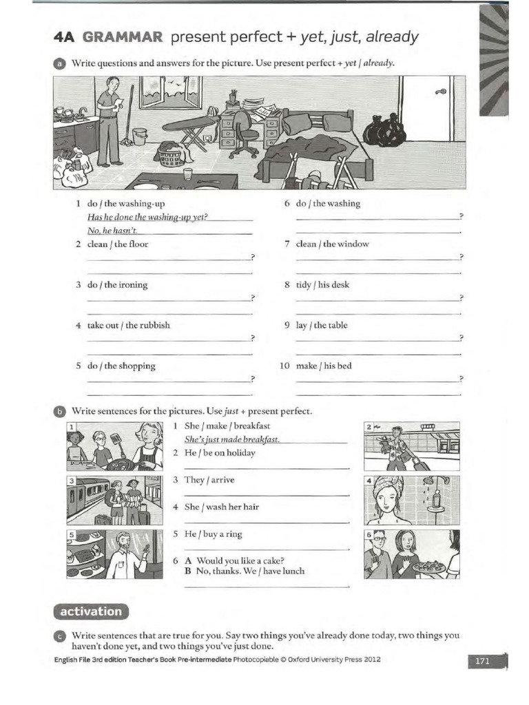 Present Perfect Activities | PDF