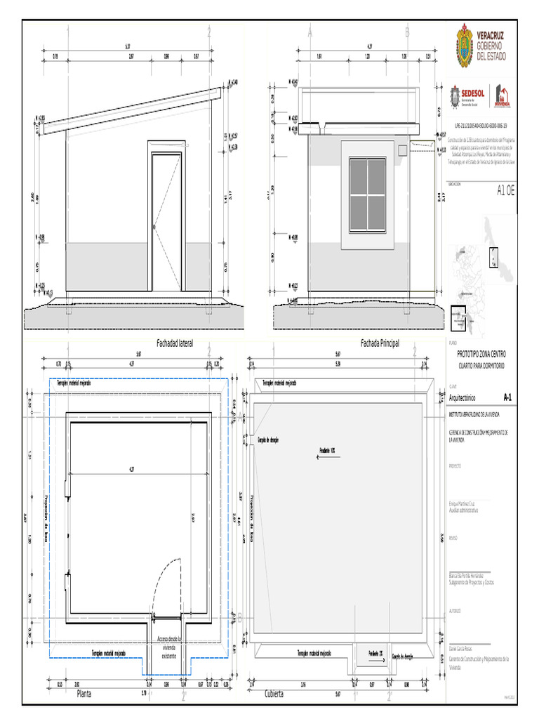 Planos para Cuartos Provisionales | PDF