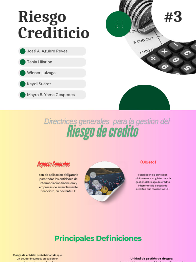 Riesgo Crediticio | PDF | Riesgo crediticio | Economias