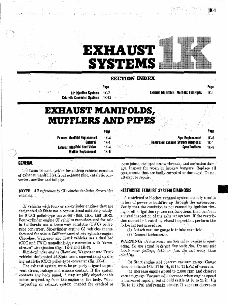 Part+1+Section+K | PDF | Fuel Injection | Vehicle Parts