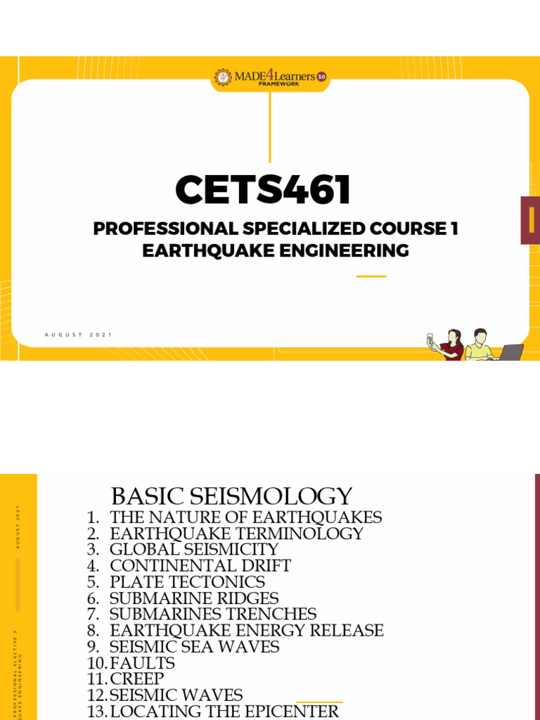 Earthquake Engineering Basics Guide | PDF | Plate Tectonics | Earthquakes