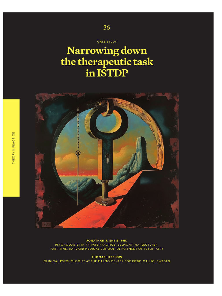 ISTDP: Refining the Therapeutic Task | PDF | Psychotherapy | Psychology