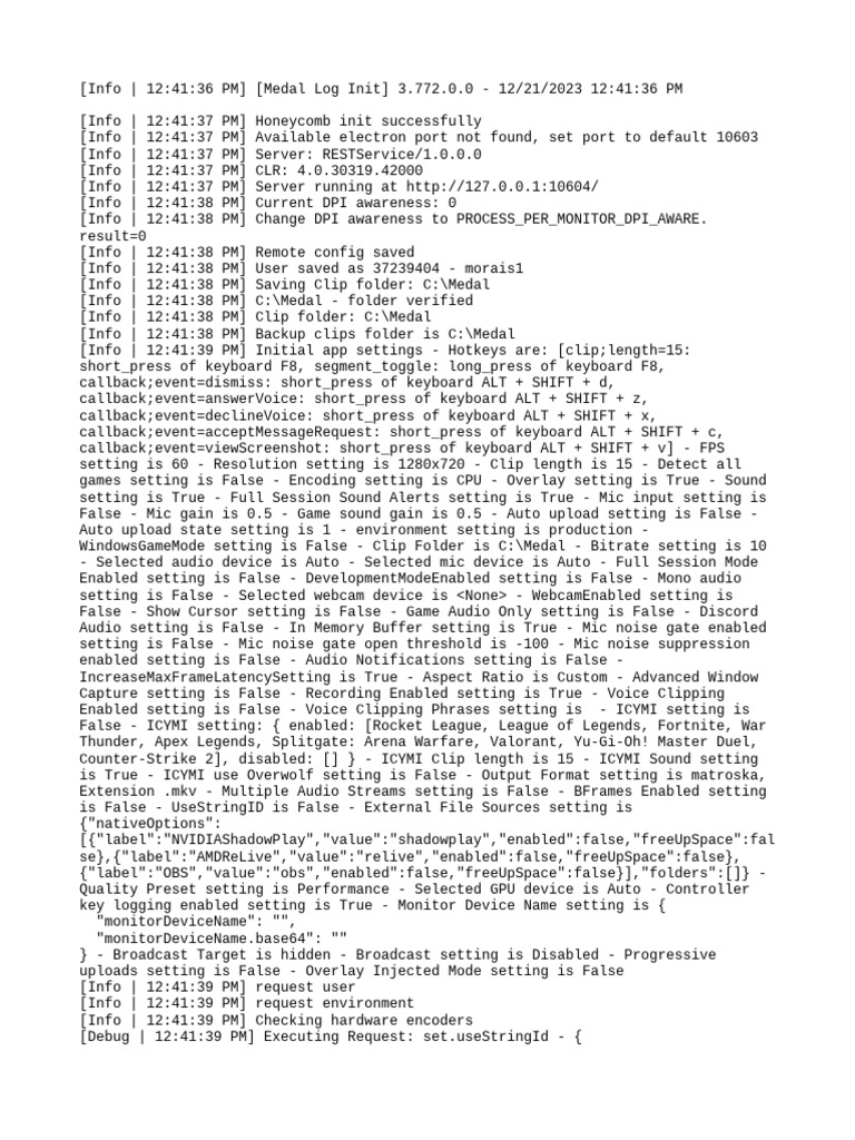 Medal App Initialization Log | PDF | Computer Keyboard | Computing
