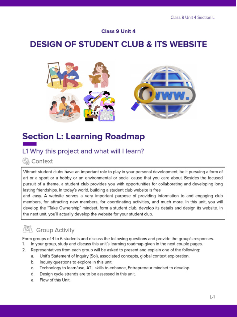 Design Student Club & Website Guide | PDF | Page Layout | Websites