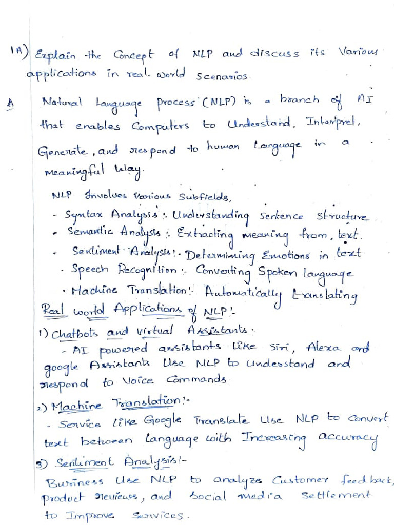 NATURAL LANGUAGE PROCESSING Home Assignment All 4 COs | PDF ...