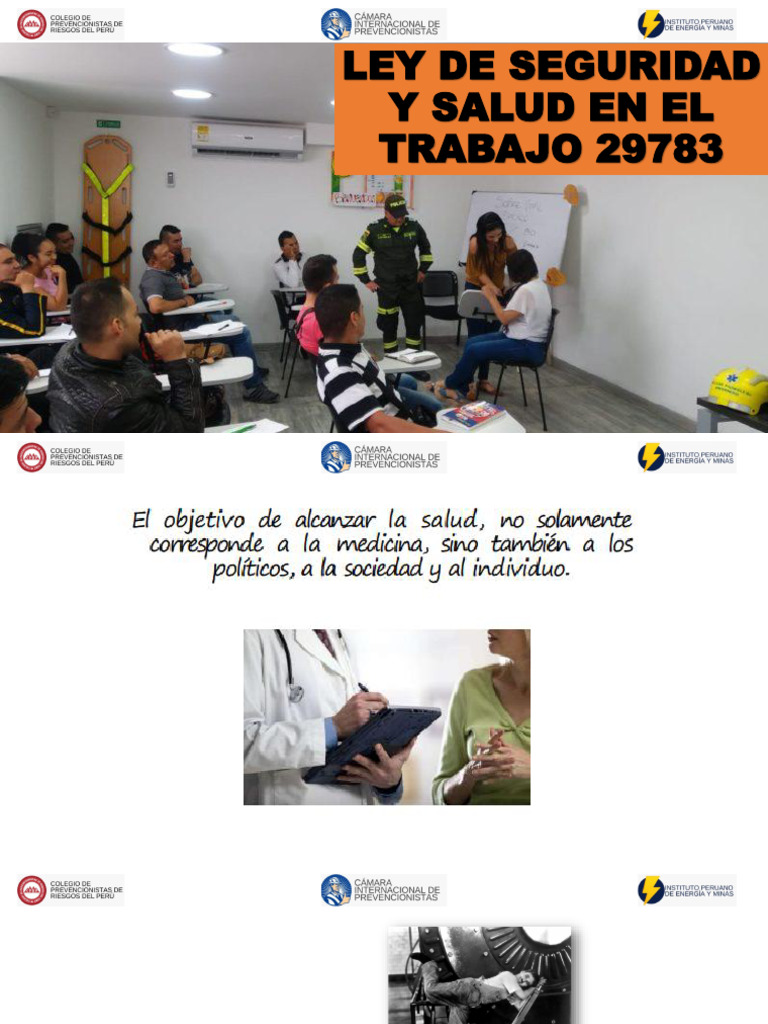 Ley de Seguridad y Salud en el Trabajo | PDF | Seguridad y salud ...